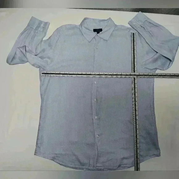 Club Room Luxury 💯 Linen Long Sleeve  Button down. Men's XL - Picture 3 of 8